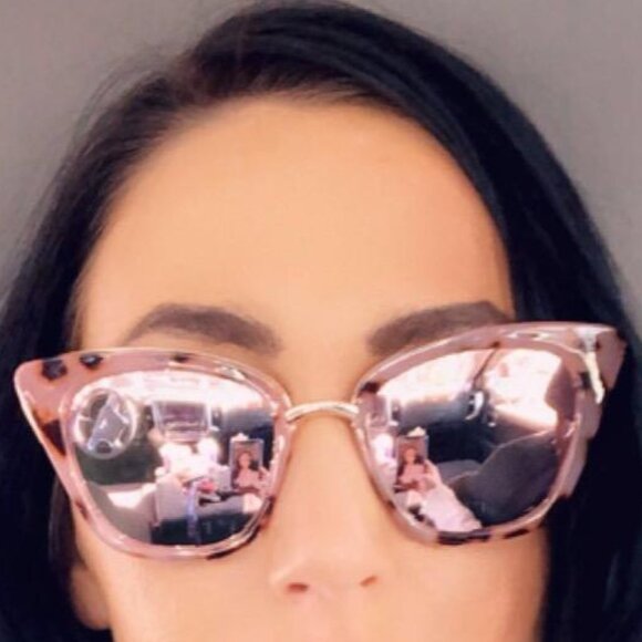 Cat eye pink sunglasses - Picture 4 of 8